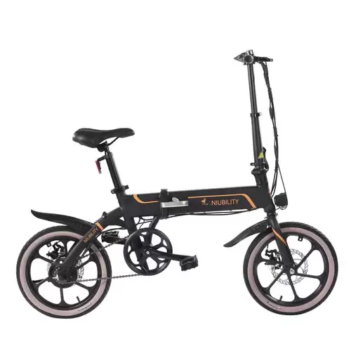 Order In Just $685.99 Niubility B16 Electric Moped Folding Bike 16 Inch 42v 10.4ah Battery 40km -50km Mileage 350w Motor Max 25km/h Double Disc Brake Variable Speed System Led Light Kmc Chain - Black With This Discount Coupon At Geekbuying