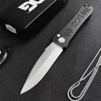 Order In Just $18.94 Quality Sog Auto Folding Knife D2 Steel Blade Aluminum Black Handle Outdoor Survival Camping Hunting Knife, Tactical Pocket Tool At Aliexpress Deal Page