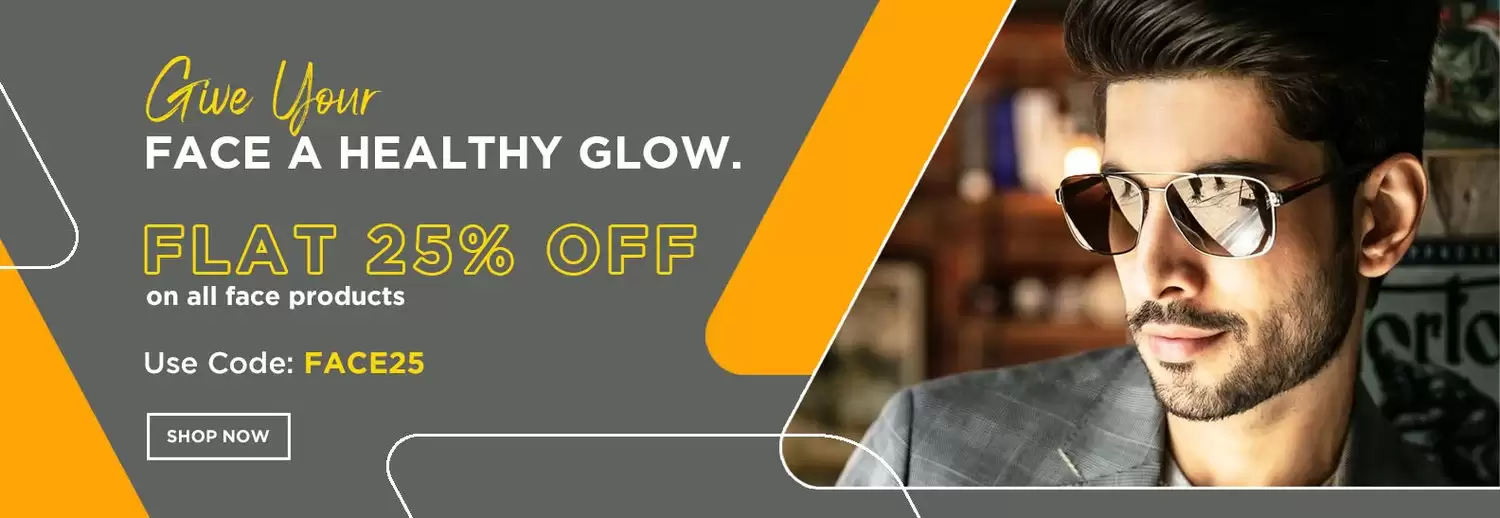Get 25% Off On All Face Products With This Discount Coupon At The Man Company
