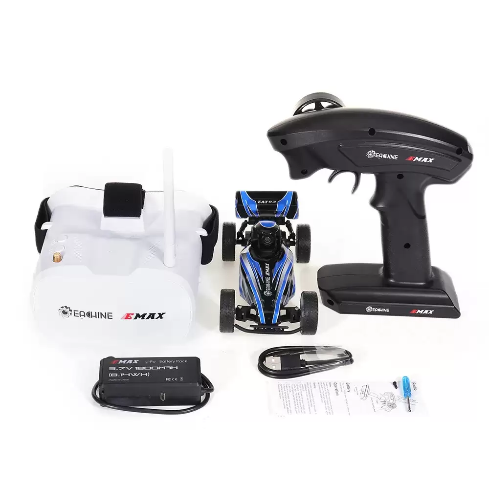Order In Just $54.39 Eachine & Emax Eat03 1/24 2.4g Rwd Electric Fpv Rc Car W/ Optional Goggles For Interceptor Full Proportional Control Rtr Model With This Coupon At Banggood