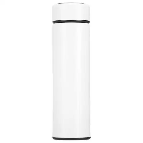 Order In Just $13.99 500ml Smart Thermos Cup Portable 304 Stainless Steel With Lcd Temperature Display - White With This Discount Coupon At Geekbuying