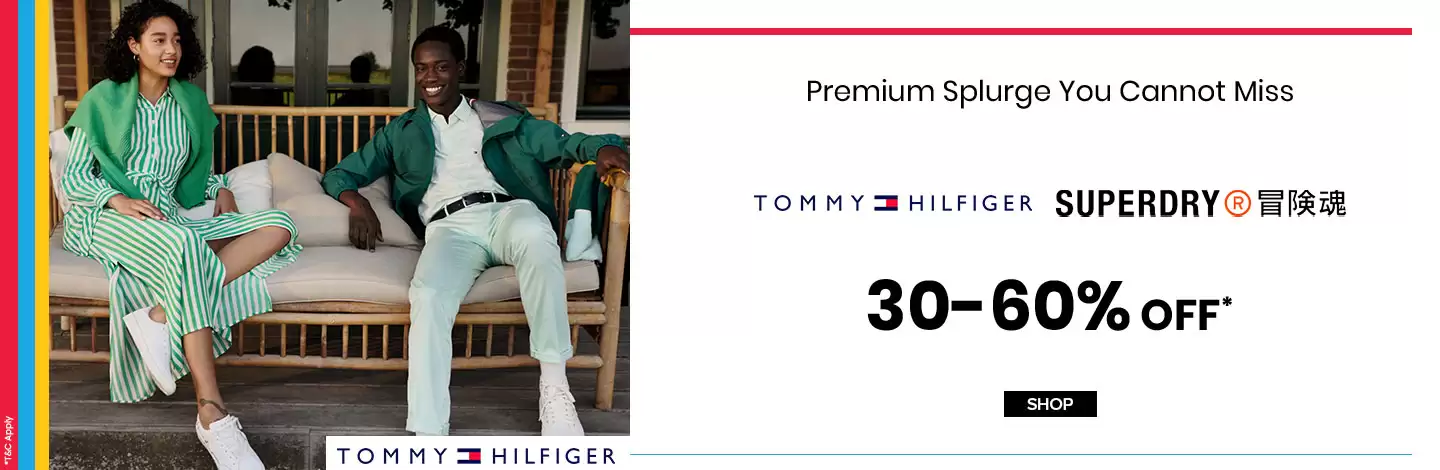 Get Upto 60% Off On Superdry & Tommy Hilfiger Items At Ajio Deal Page