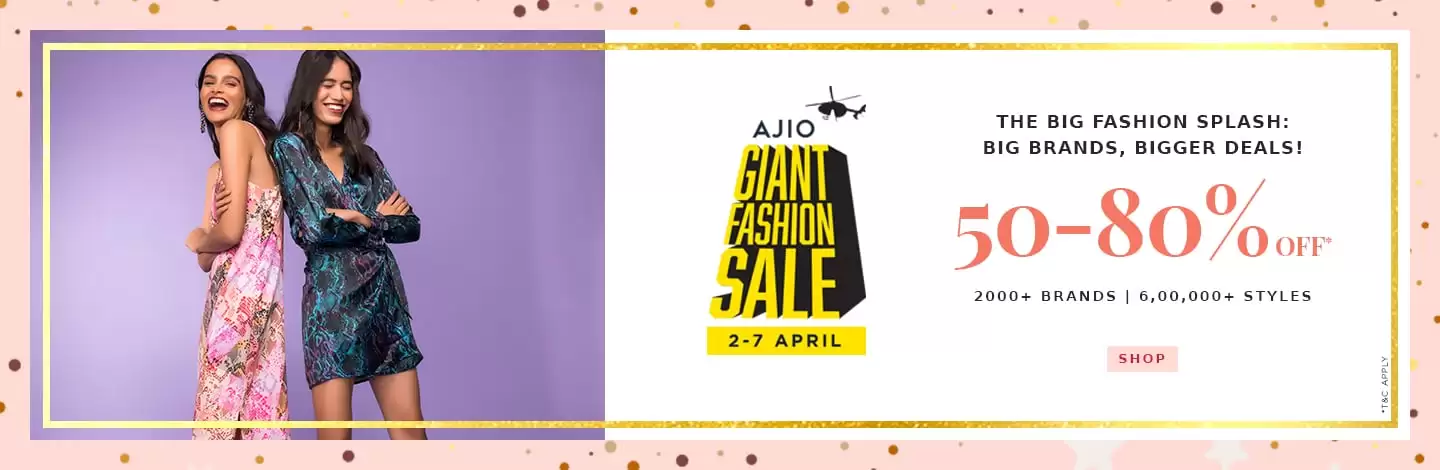 Big Fashion Sale At Ajio Get Upto 80% Off At Ajio Deal Page
