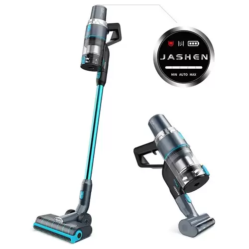Order In Just $175.99 Jashen V18 Cordless Vacuum Cleaner, 350w Power Strong Suction 2 Led Powered Brushes Cordless Stick Vacuum, Dual Charging Wall Mount For Carpet Hardwood Floor Rug Pet Hair - Blue With This Discount Coupon At Geekbuying