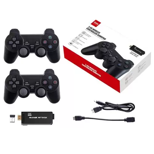 Order In Just $39.99 Ps3000 64gb 4k Retro Game Stick With 2 Wireless Gamepads 10000+ Games Pre-installed With This Discount Coupon At Geekbuying