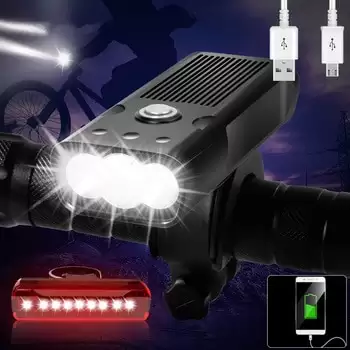 Order In Just $14.01 5200mah Bicycle Light L2/t6 Usb Rechargeable Bike Lights Ipx5 Waterproof Led Headlight Ans Rear Lamp Power Bank Bike Accessories At Aliexpress Deal Page