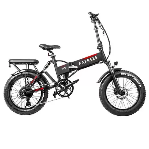 Order In Just $1455.99 Fafrees F7 Plus 750w Cst 20*4.0 Fat Tire Folding Electric Bicycle Panasonic 48v 13.6ah Removable Battery Snow Electric Bike For Adults Full Suspension Shimano 7 Speed Gears Max Speed 45km/h Aluminum Alloy Frame Black With This Discount Coupon At Geekbuying