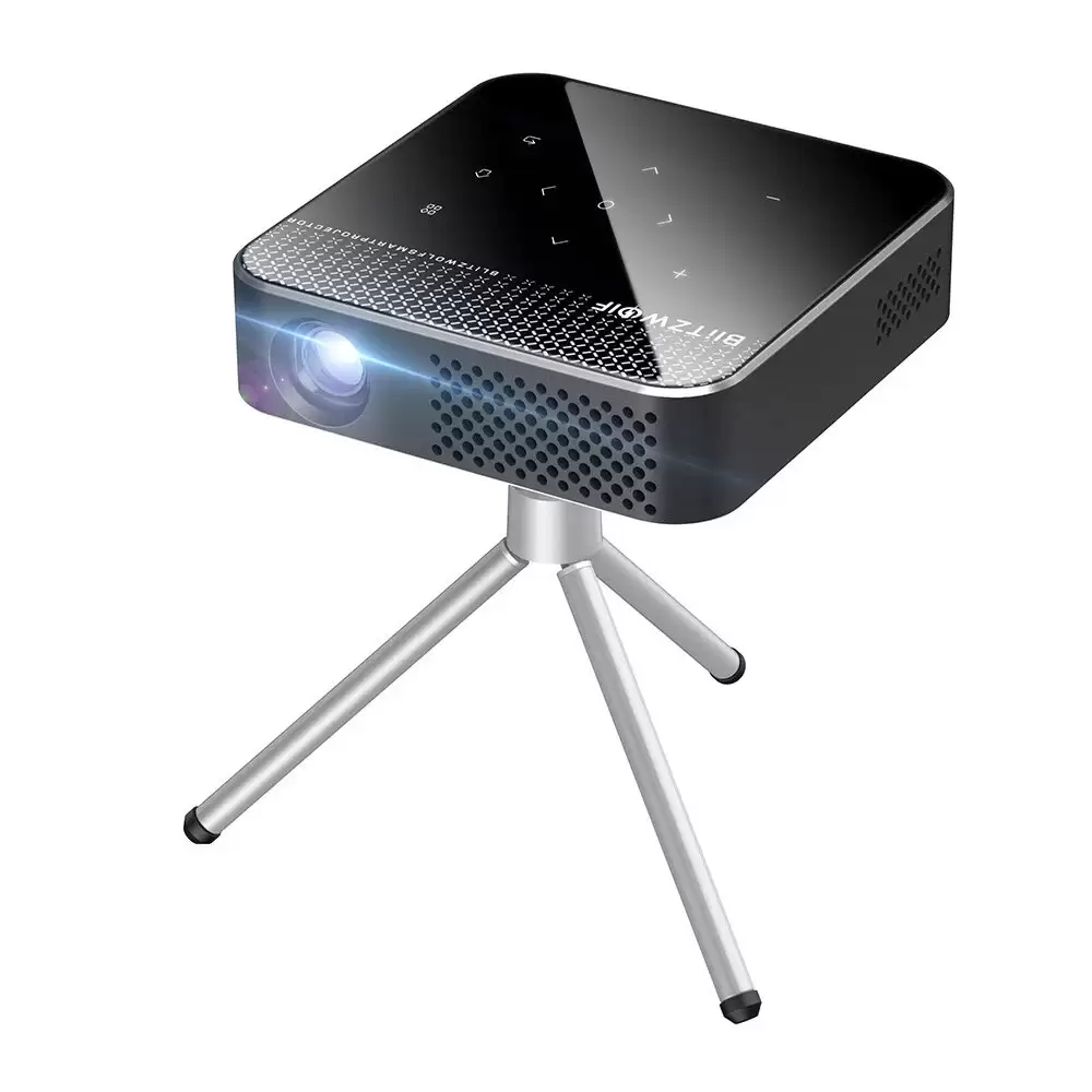 Order In Just $279.99 Blitzwolf Bw-vt1 Dlp Mini Wifi Projector With Tripod Android 9.0 2+16gb Battery Capacity Wirelees Phone Mirroring Support 1080p Resolution ±40° Keystone Correction Smart Home Theater Projector With Remote With This Coupon At Banggood