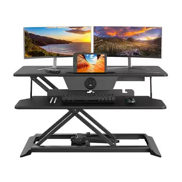 Order In Just $139.99 Blitzwolf Bw-esd3 Electric Lifting Table With Electric Powered Usb Charging Station Adjustable Height Two-tier Design Large Desk Space Cable Seat And Mouse Pad With This Coupon At Banggood