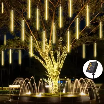 Order In Just $11.88 Solar Led Meteor Shower Rain Lights Holiday String Lights Waterproof Garden Light 8 Tubes 144 Leds Christmas Wedding Decoration At Aliexpress Deal Page