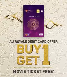 Buy 1 Get 1 Free Movie Ticket Using Au Royale Debit Card