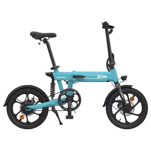 Pay Only $580-10.00 For Himo Z16 Folding Electric Bicycle 250w Motor Up To 80km Range Max Speed 25km/h Removable Battery Ipx7 Waterproof Smart Display Dual Disc Brake Cn Version - Blue With This Coupon Code At Geekbuying