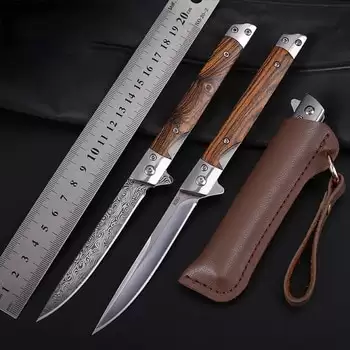 Order In Just $10.07 Damascus Pattern Folding Knife Outdoor Pocket Edc Knife Jungle Hunting Camping Survival Knife Vegetable Cutter Multi Tool At Aliexpress Deal Page