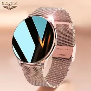 Order In Just $22.49 Lige 2021 New Fashion Ladies Smart Watch Full Screen Touch Ip68 Waterproof Heart Rate Monitoring Women's Watches For Android Ios At Aliexpress Deal Page