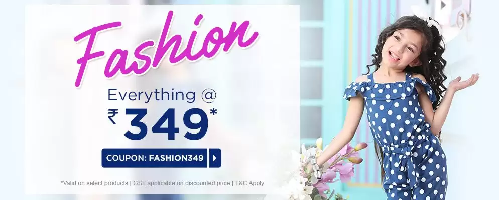 Order In Just Rs. 349 From Fashion Store At Firstcry Deal Page