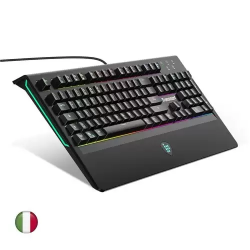 Pay Only $49.99 For [italian Keyboard] Tronsmart Tk09r Italian Mechanical Gaming Keyboard With Rgb Backlight Macro Keys Blue Switches For Gamers With This Coupon Code At Geekbuying