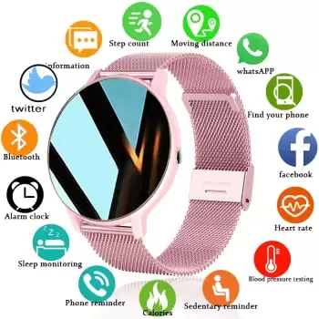 Order In Just $22.49 2021 New Women Smart Watch Real-time Weather Forecast Activity Tracker Heart Rate Sports Ladies Smart Watch Men For Android Ios At Aliexpress Deal Page