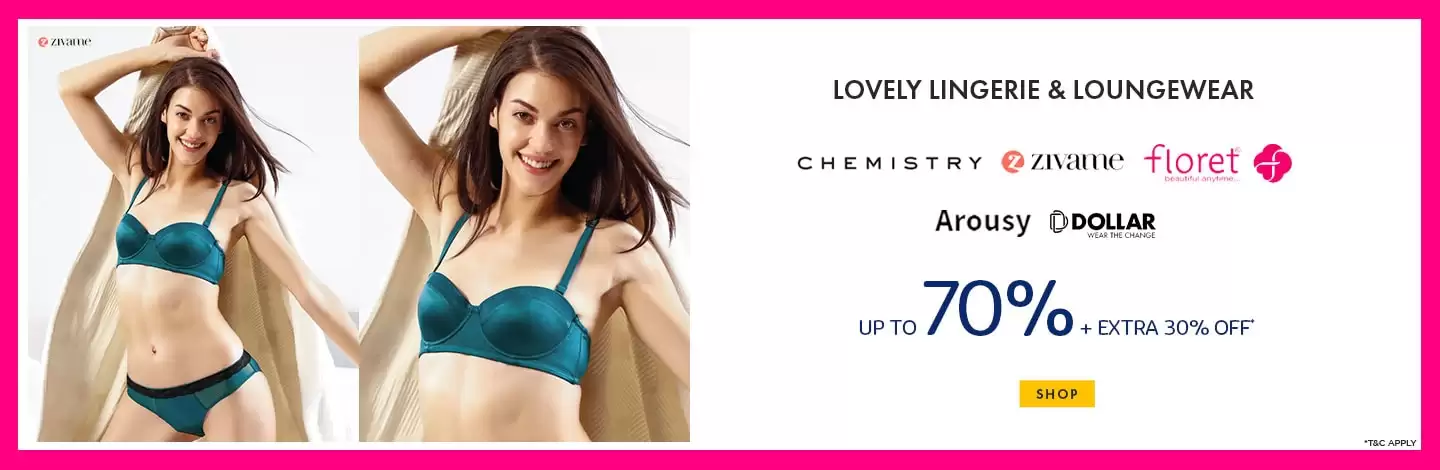 Get Extra 30% Off On Loungewear And Lingerie With This Discount Coupon At Ajio