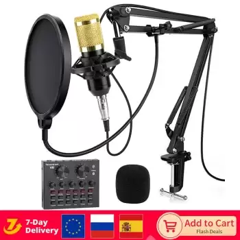 Order In Just $15.32 Profession Condenser Bm 800 Microphone Sound Card Phantom Power Bm800 Microphone For Pc Gaming Karaoke Singing Studio Recording At Aliexpress Deal Page
