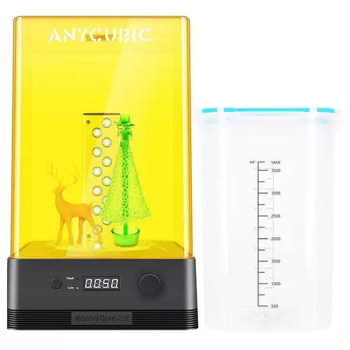 Order In Just $109.99 Anycubic Wash & Cure Machine 2.0, Washing Size 120mm*74mm*165mm, Curing Size 140mm*165mm With This Discount Coupon At Geekbuying