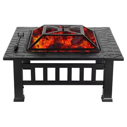 Order In Just $185.99 Multifunctional Square Iron Stove With Cover For Terrace Outdoor Courtyard Keep Warm Barbecue - Black With This Discount Coupon At Geekbuying