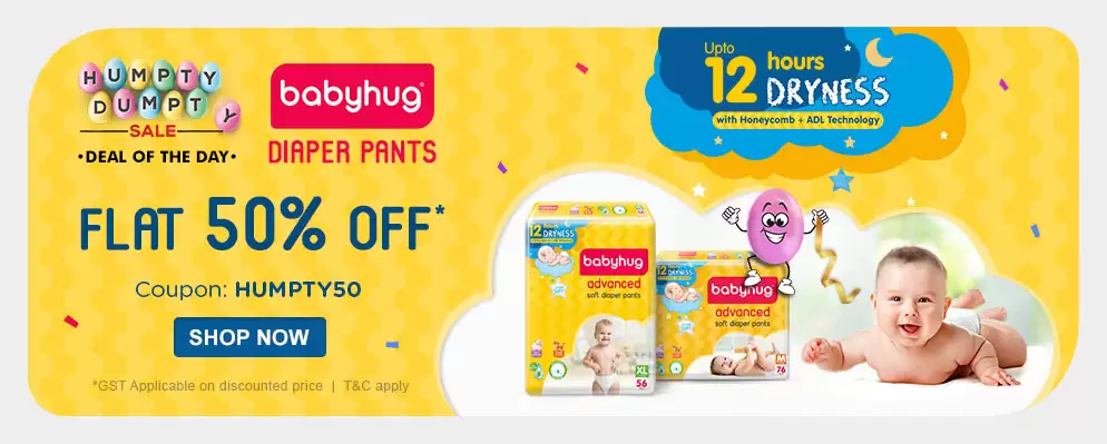 Enjoy Flat 50% Off On Babyhug Diaper Pants With This Discount Coupon At Firstcry