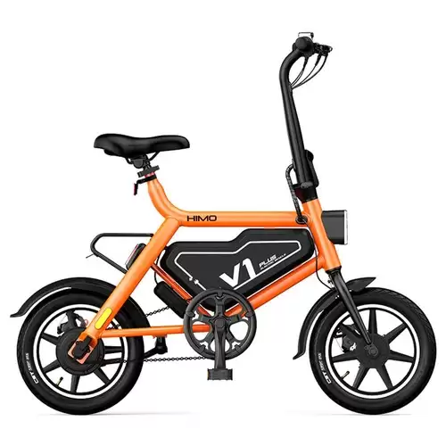 Pay Only $539.99 For Himo V1 Plus Portable Folding Electric Moped Bicycle 250w Motor 14 Inch 7.8ah Battery 25km/h Max Speed Lightweight Design - Orange With This Coupon Code At Geekbuying