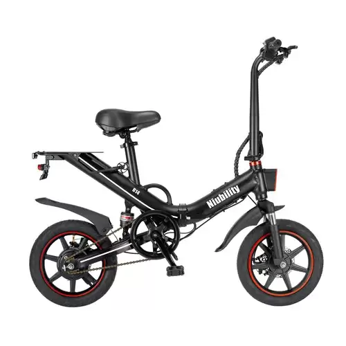 Order In Just $589.99 Niubility B14 Electric Moped Folding Bike 14 Inch 15ah Battery Up To 100km Mileage Max 25km/h 400w Motor Double Disc Brake - Black With This Discount Coupon At Geekbuying
