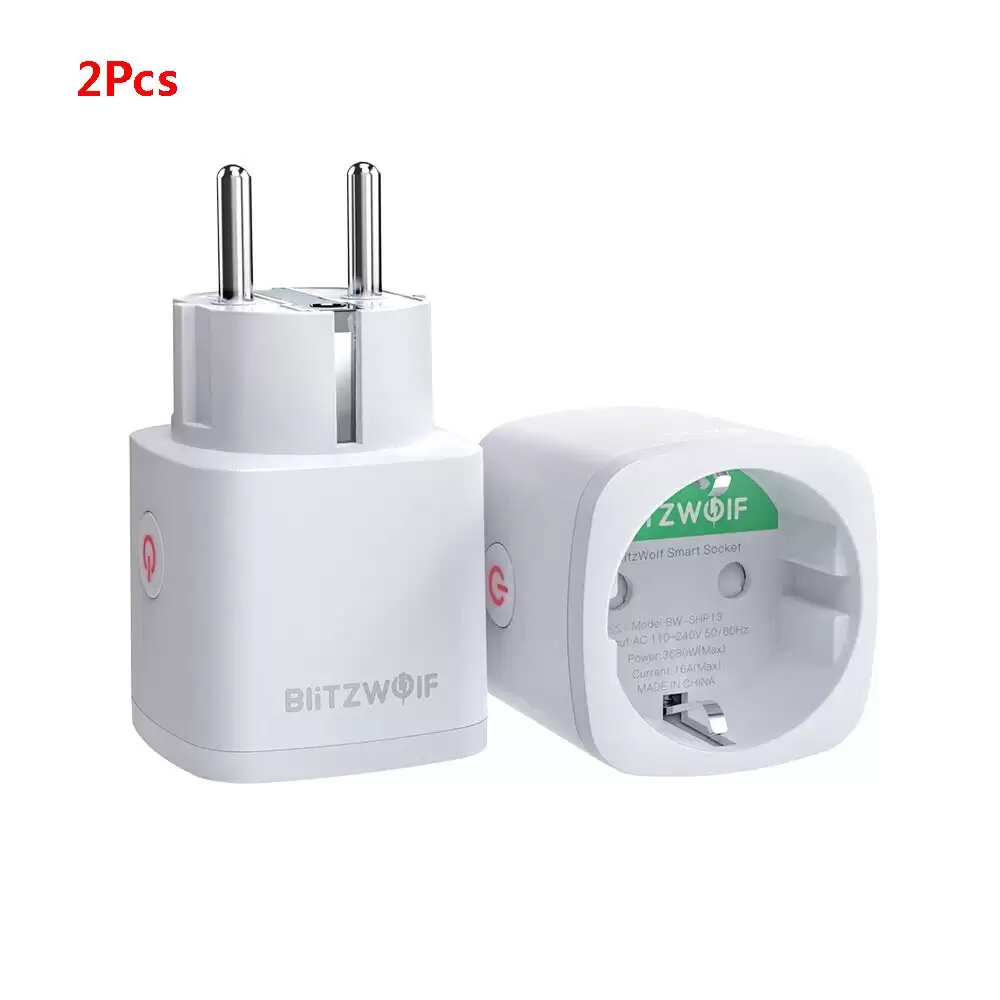 Order In Just $21.99 [2 Pcs] Blitzwolf Bw-shp13 Zigbee 3.0 Smart Wifi Socket With This Coupon At Banggood