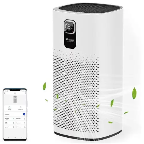 Order In Just $163.99 Proscenic A9 Smart Air Purifier Led Digital Display Adjustable Wind Speed App Control, Remove 99.97% Dust, Pet Dander, Smoke, Pollen, Odor - White With This Discount Coupon At Geekbuying