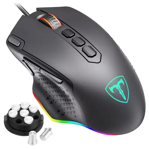 Order In Just $12.99 Pictek Gaming Mouse Wired 257a 10 Programmable Buttons Rgb Gaming Mice With Fire Button And Sniper Button With This Discount Coupon At Geekbuying