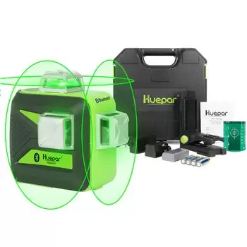 Order In Just $151.9 Huepar 3x360 Green Beam 3d Laser Level With Bluetooth Connectivity Cross Lines Three-plane Self-leveling Tools & Hard Carry Case At Aliexpress Deal Page