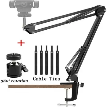 Order In Just $9.57 Desktop Webcam Tripod Stand With Stabilizer Suspension Boom Scissor Arm Web Camera Stands For Logitech Web Cam C922 C930e C920 At Aliexpress Deal Page