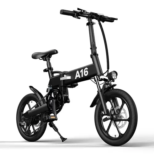 Pay Only $729.99 For Ado A16 Electric Folding Bike 16 Inch City Bicycle 350w Hall Brushless Motor Shimano 7-speed Rear Derailleur 36v 7.8ah Removable Battery 35km/h Max Speed Up To 35km Max Range Ipx5 Double Shock-absorption Aluminum Alloy Frame 16*1.95 Tires - Black With This Coupon Code At Geekbuy