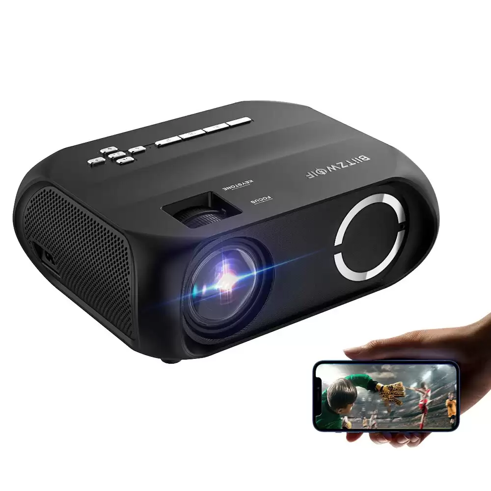 Order In Just $94.99 Blitzwolfbw-vp11 Lcd Led Hd Projector 6000 Lumens Beamer 1280x720 Pixels Wireless Phone Same Screen 16.7 Million Colors 3500:1 Contrast Ratio Vertical Keystone Mini Portable Home Theater Outdoor Movie With This Coupon At Banggood