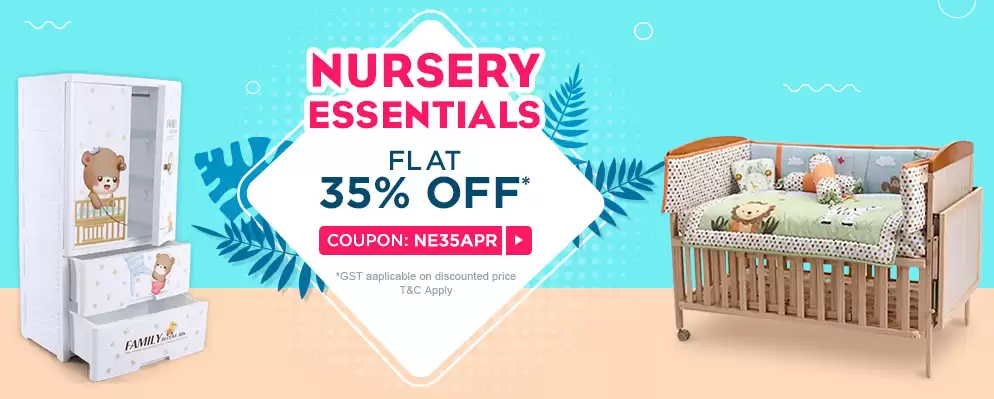 Enjoy Flat 35% Off On Nursery Essentials With This Discount Coupon At Firstcry
