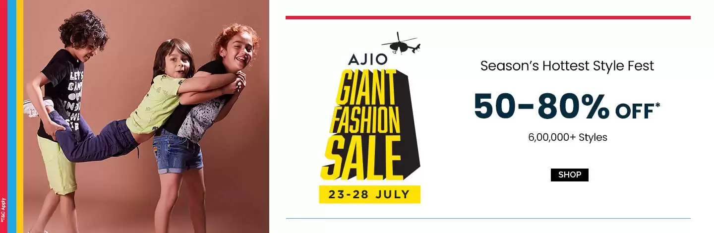 Get Upto 80% Off At Ajio Deal Page