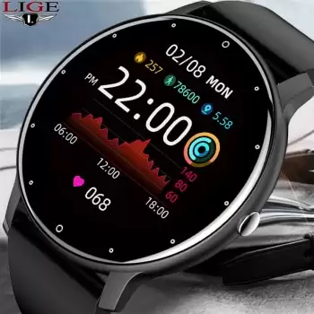 Order In Just $22.21 Lige 2021 New Smart Watch Men Full Touch Screen Sport Fitness Watch Ip67 Waterproof Bluetooth For Android Ios Smartwatch Men+box At Aliexpress Deal Page