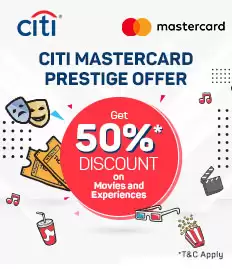 Get Up To 50% Off On Movies And Experiences With Citibank Mastercard At Bookmyshow