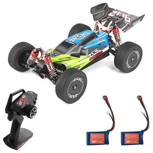 Pay Only $99.99 For Wltoys 144001 1/14 2.4g 4wd 60km/h Electric Brushed Off-road Buggy Rc Car Rtr Two Batteries - Green With This Coupon Code At Geekbuying