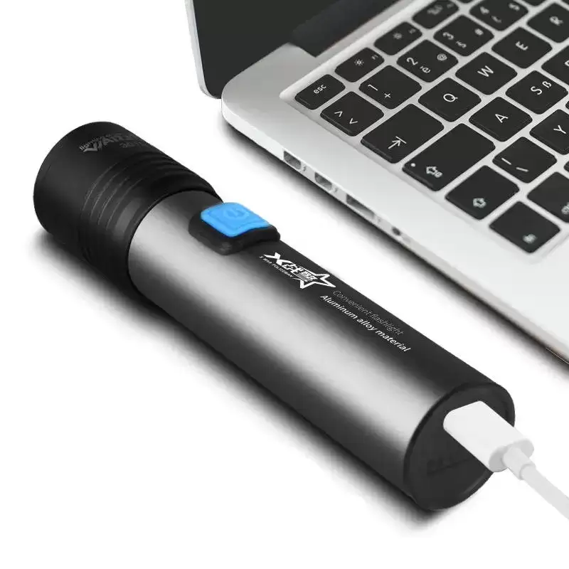 Order In Just $6.99 Only Warsun T6 Zoomable Rechargeable Flashlight Phone Power Bank With This Coupon At Banggood