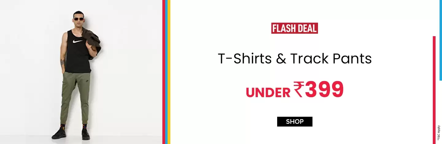 Buy T-Shirts Under Rs.399 At Ajio Deal Page