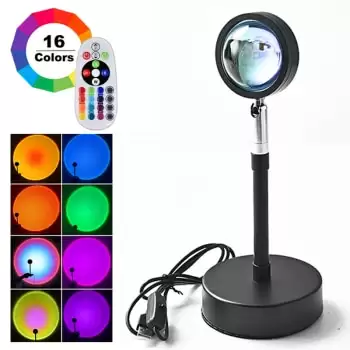 Order In Just $10 Sunset Lamp Rgb 16 Colors App Remote Control Atmosphere Projection Led Night Light For Home Bedroom Shop Background Decoration At Aliexpress Deal Page