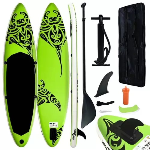 Pay Only $323.99 For Inflatable Stand Up Surf Paddleboard Set 320 X 76 X 15 Cm, Suitable For Adults And Beginners - Green With This Coupon Code At Geekbuying
