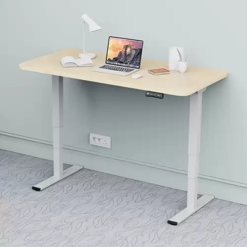 Order In Just $349.99 Acgam Et225e Electric Dual-motor Three-stage Legs Height Adjustable Desk Frame White + Acgam 140*60*1.8 Cm Table Top Wood With This Discount Coupon At Geekbuying