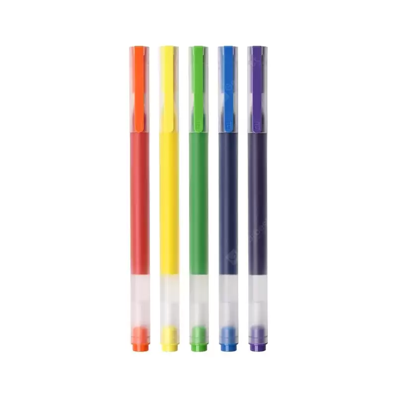 Order In Just $5.99 Xiaomi Mijia Super Durable Colorful Writing Sign Pen 5 Colors Mi Pen 0.5mm Ngel Pen Signing Pens For School Office Drawing At Gearbest With This Coupon
