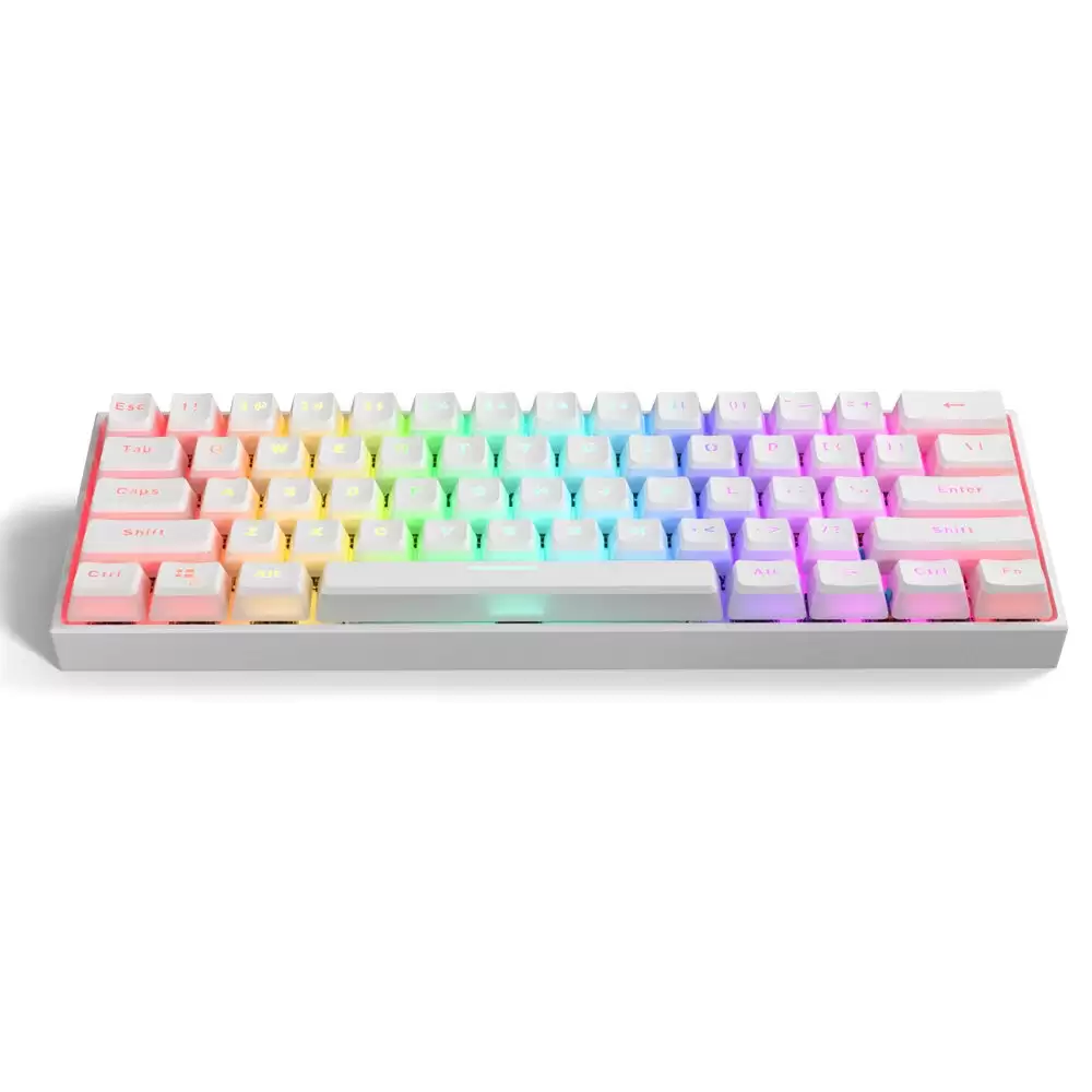 Order In Just $51.59 Gamakay Mk61 Wired Mechanical Keyboard Gateron Optical Switch Pudding Keycaps Rgb 61 Keys Hot Swappable Gaming Keyboard With This Coupon At Banggood