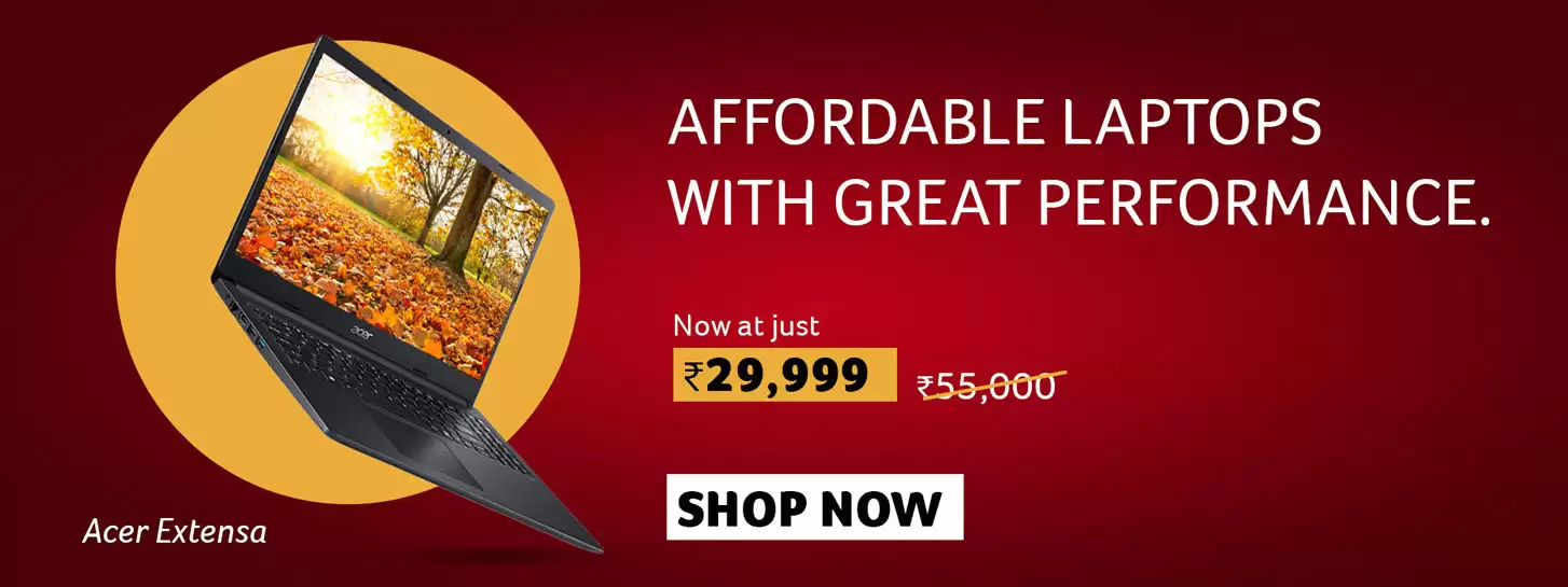 Get Rs. 2000 Off On Acer Laptops With This Discount Coupon At Store