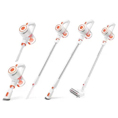 Order In Just $109.99 Easine By Ilife G80 Cordless Handheld Vacuum Cleaner 22kpa Suction With Spinning Side Brush 2500mah Battery 45mins Runtime Led Display - White With This Discount Coupon At Geekbuying