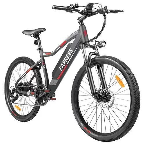 Order In Just $899.99 Fafrees F100 26 Inch Electric Bike Max Speed 33km/h Mountain Ebike 350w Motor Sony 48v 11.6ah Removable Battery E-pas Recharge System Shimano 7 Speed Gears Led Display Aluminum Alloy Frame - Black With This Discount Coupon At Geekbuying